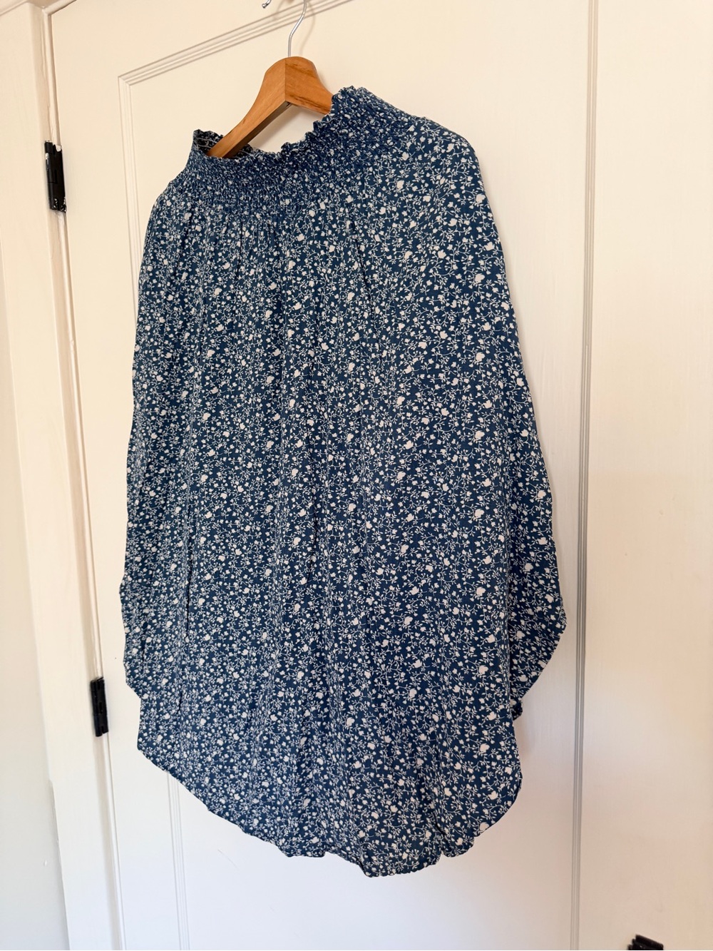 SOZY viral MIA midi skirt in teal ditsy floral print - Size S - Picture 5 of 11